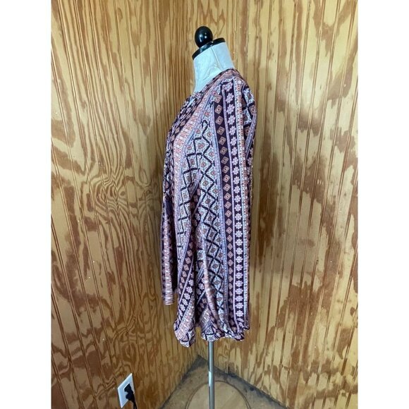 Show Me Your Mumu Lightning Bird Tunic Top Boho Pullover Floral Long Sleeve XS - Picture 4 of 9